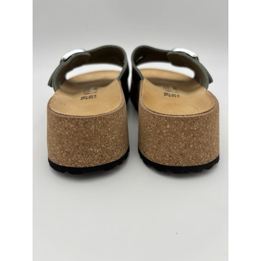 Papillio by Birkenstock Almina Platform Two Strap Sandal Blue Size 39 Narrow / 8 - Picture 5 of 14
